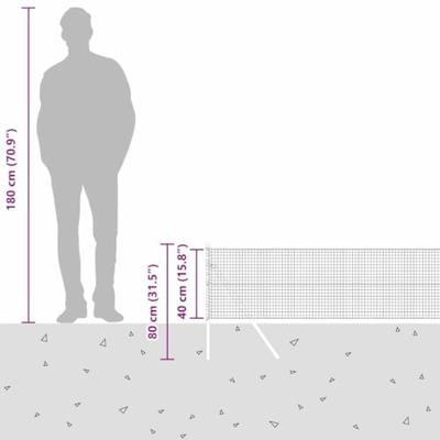 VidaXL Afrasteringspaal groen 50 x 0,4 m (25 x 25 mm gaas)
