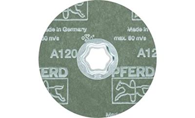 PFERD TOOLS 64190012 Combiclick korrel fiberschijf Ø 115 mm A 120 voor universele toepassingen Diameter 115 mm