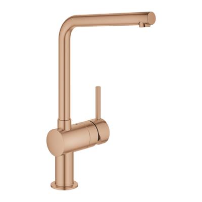 Keukenmengkraan GROHE Minta L-Uitloop Warm Sunset Geborsteld
