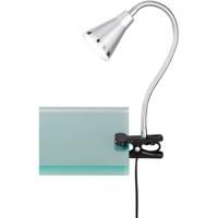 LED Klemlamp - Trion Arora - 3W - Warm Wit 3000K - Glans Titaan - Kunststof - thumbnail