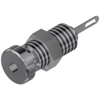 SKS Hirschmann MBU 1 Miniatuur-laboratoriumconnector Bus, inbouw verticaal Stift-Ø: 2 mm Zilver 1 stuk(s) - thumbnail