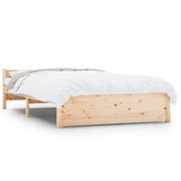 Bedframe massief hout 135x190 cm - thumbnail