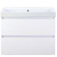 Maxx XL Badmeubelset 80 cm - Wit Hoogglans - Wastafel Just Zonder Kraangat - thumbnail