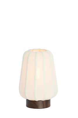 Light & Living NachtkastlampBibury Ø 20cm - wit linnen - 1894688