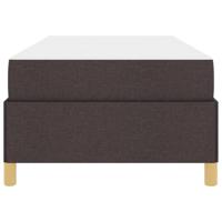 Boxspring bed Anders Donkerbruin en Wit 100 x 200 cm Stof - thumbnail