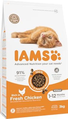Iams Kitten kattenvoer met verse kip 2 x 3 kg - thumbnail
