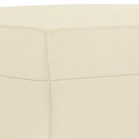 Voetenbank 70x55x41 cm kunstleer crmekleurig - thumbnail