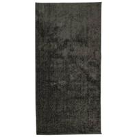 VidaXL Vloerkleed istan hoogpolig glanzend 100x200 cm antracietkleurig - thumbnail