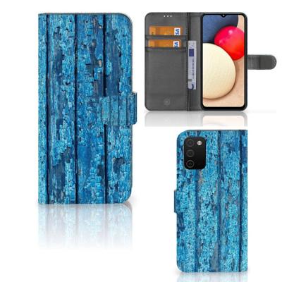 Samsung Galaxy A03s | Book Style Case | Wood Blue