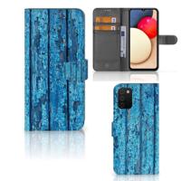 Samsung Galaxy A03s | Book Style Case | Wood Blue - thumbnail
