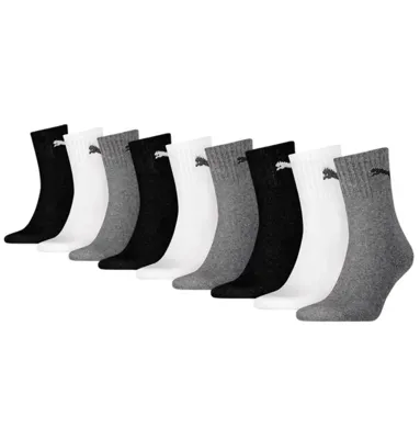 9-paar Crew sokken - katoen