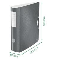 Leitz Ordner DIN A4 Rugbreedte: 82 mm Rood 2 beugels 11060026 - thumbnail