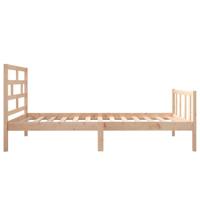Bedframe massief grenenhout zwart 75x190 cm - thumbnail