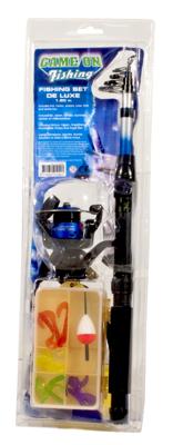 Game on Fishing Tele Werphengel met Accessoires, 2,10m