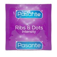 Pasante Intensity (Ribs & Dots) Condooms 12 stuks - thumbnail