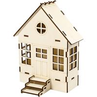 Creativ Company Huis, h: 24 cm, d: 6(12,5) cm, b: 19 cm, 1 stuk - thumbnail
