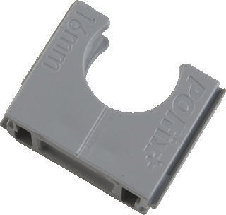 Polfix klembeugel halogeenvrij 19mm lichtgrijs (1 stuk)