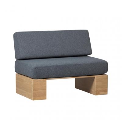 vtwonen Eetkamerbank 'Eat Up' Bouclé, 100cm, kleur Denim