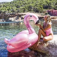 Opblaasbare Flamingo Luchtbed Roze - thumbnail