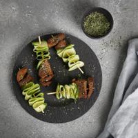 Princess 104040 dinner4 all pure gourmetstel zwart/bamboe - thumbnail