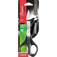 Maped schaar Advanced, ft 17 cm, rechts, scherpe punt, RVS, zwart, blister van 1 stuk - thumbnail