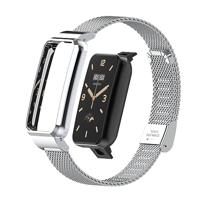 Milanese bandje met case - Zilver - Xiaomi Smart band 7 Pro - thumbnail
