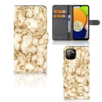 Samsung Galaxy A03 | Bookcase | Marmer Goud | Portemonnee hoesje - thumbnail