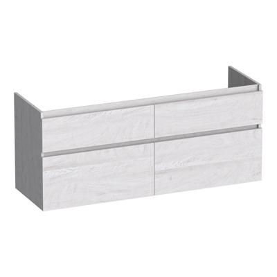 Brauer Delight - Onderkast - 120 cm - met 4 Softclose Lades Greeploos en 2 Sifon Uitsparingen - Forest Seashell