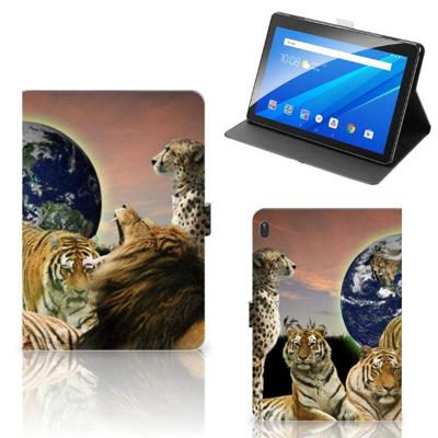 Lenovo Tab E10 Flip Case Roofdieren Lenovo Tab E10 Flip Case Roofdieren