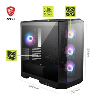 MSI MAG PANO M100R PZ Micro-tower PC-behuizing Zwart