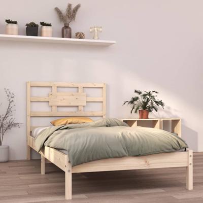 Bedframe massief hout 90x190 cm