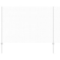 VidaXL Hek met paal zilver 1,5 x 10 m staal - thumbnail