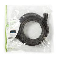 High Speed HDMI-kabel met Ethernet | HDMI-connector - HDMI female | 5,0 m | Zwart - thumbnail