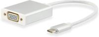 Equip 133451 usb type c male to hd15 vga female adapter, 15cm - thumbnail