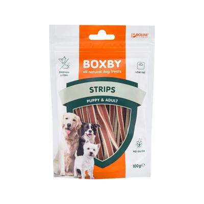 Boxby Strips kip & vis 100 gram