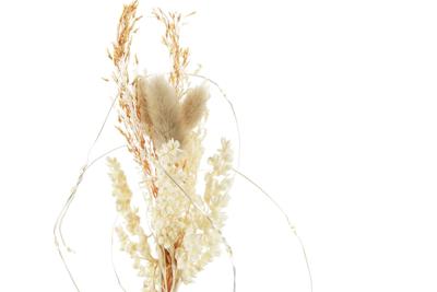 Verlichte decoratie DKD Home Decor Metaal Kristal Bloem 30 x 40 cm 12 x 12 x 22 cm