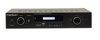 Madison - MAD1400BT-BK - HI-FI Stereo Versterker 2 x 100W RMS met Bluetooth, USB, SD en FM - Zwart Aluminium - thumbnail