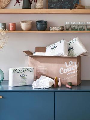 Box met 8 pakken van 27 luiers, maat 1 (2-5 kg), van VERTBAUDET wit Box met 8 pakken van 27 luiers, maat 1 (2-5 kg), van VERTBAUDET wit