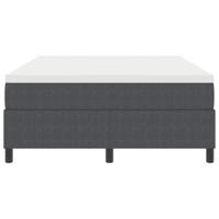Boxspring bed Donkergrijs en Wit 203 x 140 x 60 cm - thumbnail