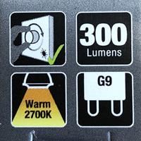 Ledlamp integral g9 2700k warm wit 2.7w 300lumen - thumbnail