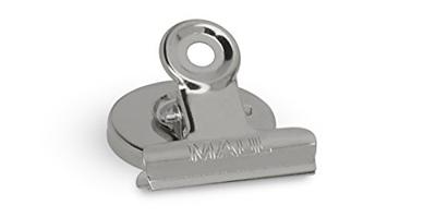 MAUL papierklem bulldogclip magnetisch 40mm blister 2 verchroomd MAUL papierklem bulldogclip magnetisch 40mm blister 2 verchroomd