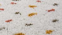 Boho&me Rond hoogpolig vloerkleed stippen Artisan - wit|multi - 280 cm - thumbnail
