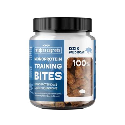 WIEJSKA ZAGRODA Monoprotein training bites Wild boar - traktatie voor hond - 150g