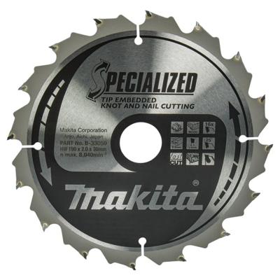 Makita Cirkelzaagblad voor Hout | Specialized | Ø 190mm Asgat 30mm 16T - B-33059