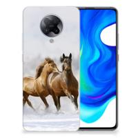 Xiaomi Poco F2 Pro TPU Hoesje Paarden - thumbnail