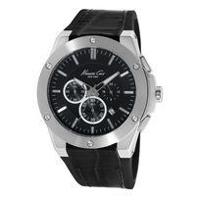 Horlogeband Kenneth Cole KC8086 / 10023867BD Leder Zwart - thumbnail