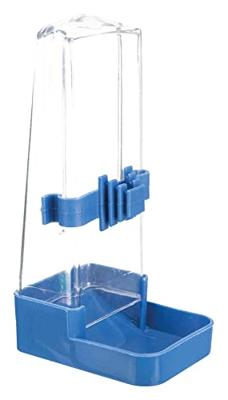 TRIXIE DRINKFLES EN VOERDISPENSER HOEKIG ASSORTI 16 CM 200 ML 4 ST