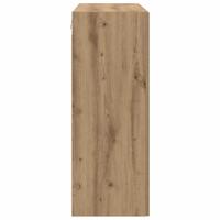 Wandkast artisanaal eikenkleurig 69.5 x 34 x 90 cm Bewerkt hout - thumbnail