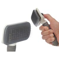 Hondenborstel Mascow 334 antraciet 10,5 x 19 x 6 cm (12 stuks) - Merk: Mascow - EAN: 489988873252 - thumbnail