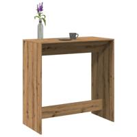 Bartafel 102x50x103,5 cm bewerkt hout artisanaal eikenkleur - thumbnail